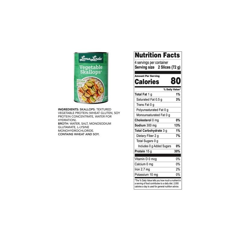 Loma Linda - Plant-Based (Vegetable Skallops® (15 oz.)