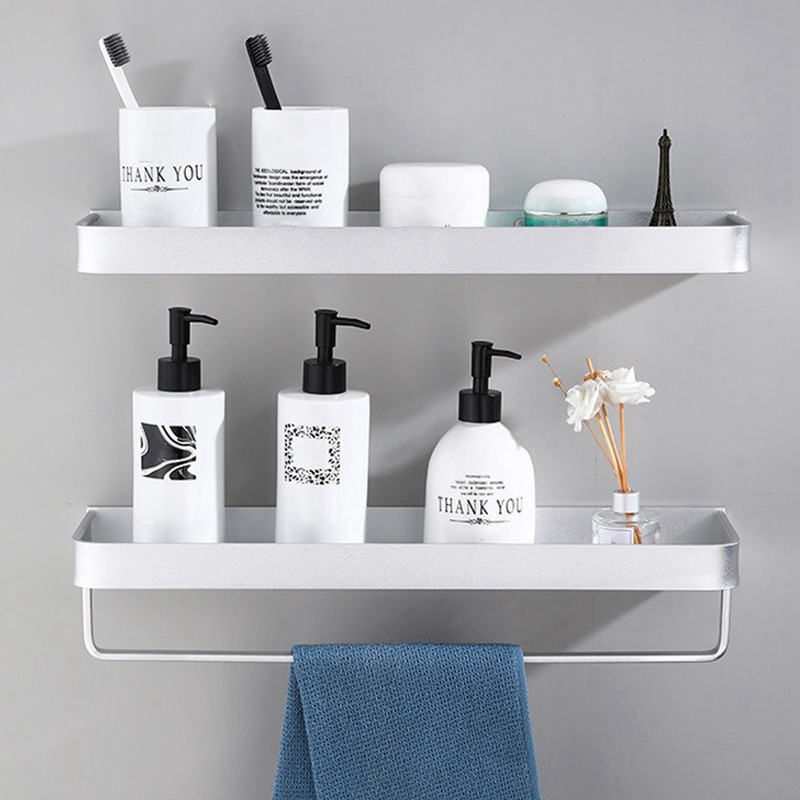 WallMounted Storage Rack Shower Shelf Multifunctional Storage Holder for Kitchen