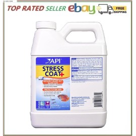 API STRESS COAT Aquarium Water Conditioner 32-Ounce Bottle
