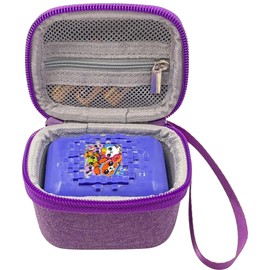 LeoTube Hard Carrying EVA Case Compatible with Bitzee Digital Pet Interactive Virtual Toy, Storage Travel Holder for Bitzee Virtual Electronic Pets Accessories for Kids (Case Only) (Purple)