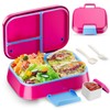 Bento Lunch Box Kids, 4 Compartments Bento-Style Container, Leak-Proof Bento