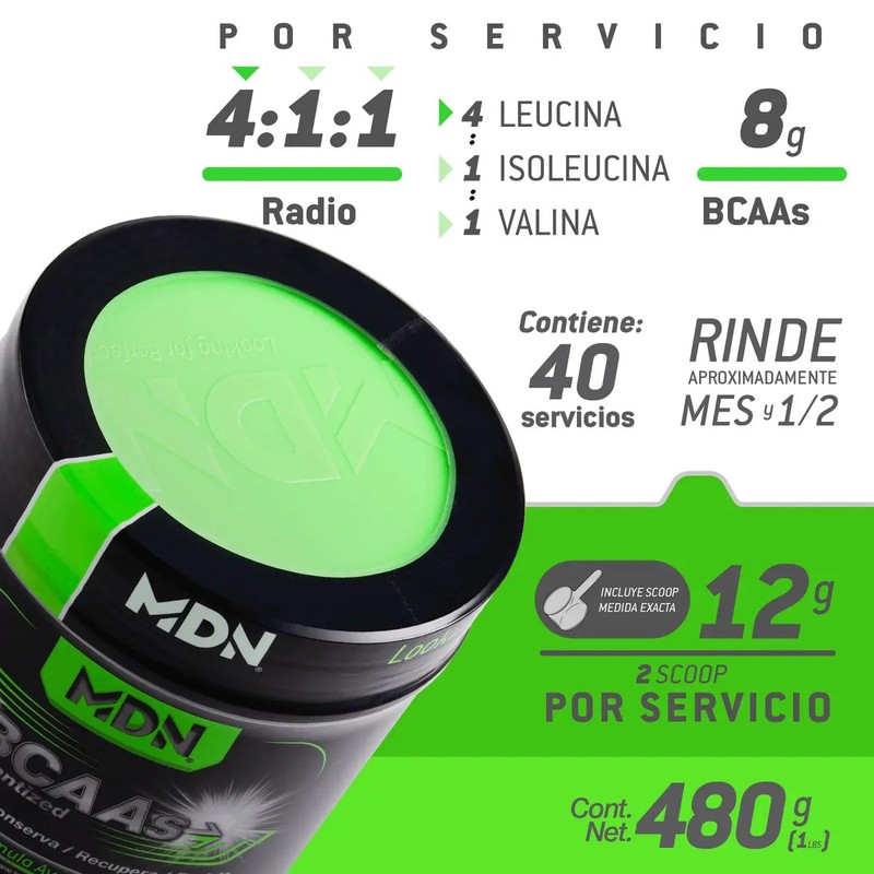 Bcaas Beta-alanina Suplemento Instantized 480g Mdn Sports