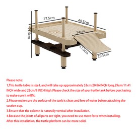 Large turtle basking platform, Floating dock for turtle tank, Turtle dock (SIZE:L)