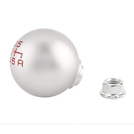 Gear Knob, 5 Speed and 6 Speed Gear Shift Knob, Aluminium Gear Lever Head (6 Speed)