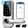 Keyless Entry Door Lock with Keypad, Fingerprint Exterior Locks, Door