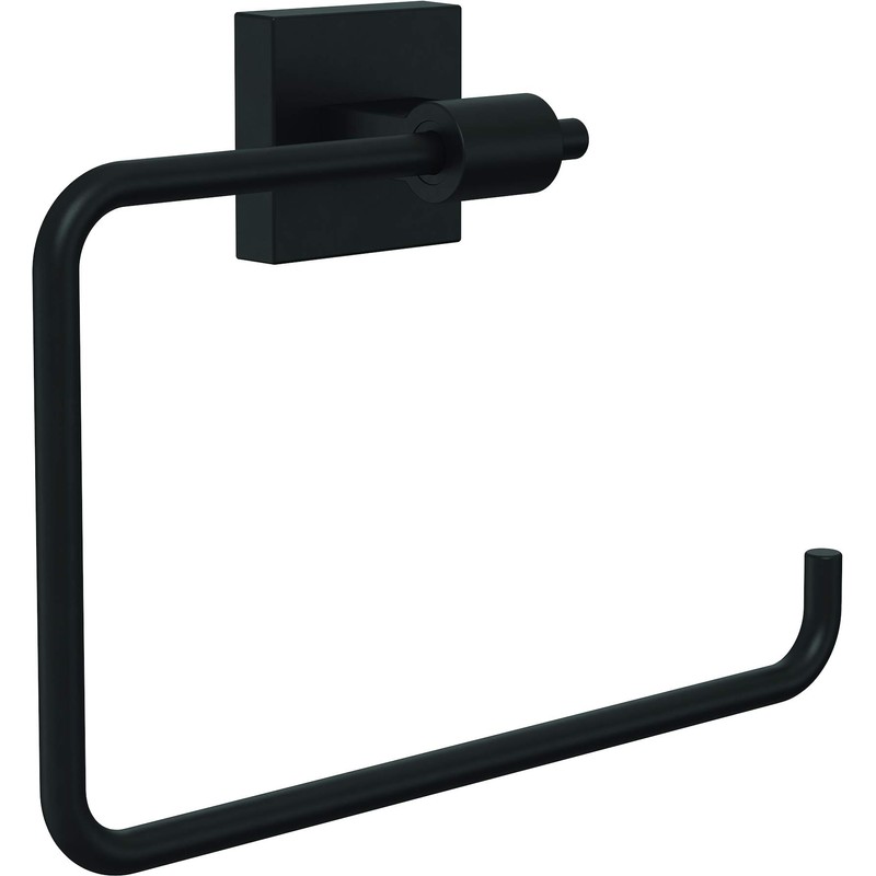 Franklin Brass Maxted (1-Pack) Hand Towel Holder Matte Black Towel
