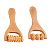 2 Pcs Wooden Smooth Massage Roller, Durable Wood Therapy Massage