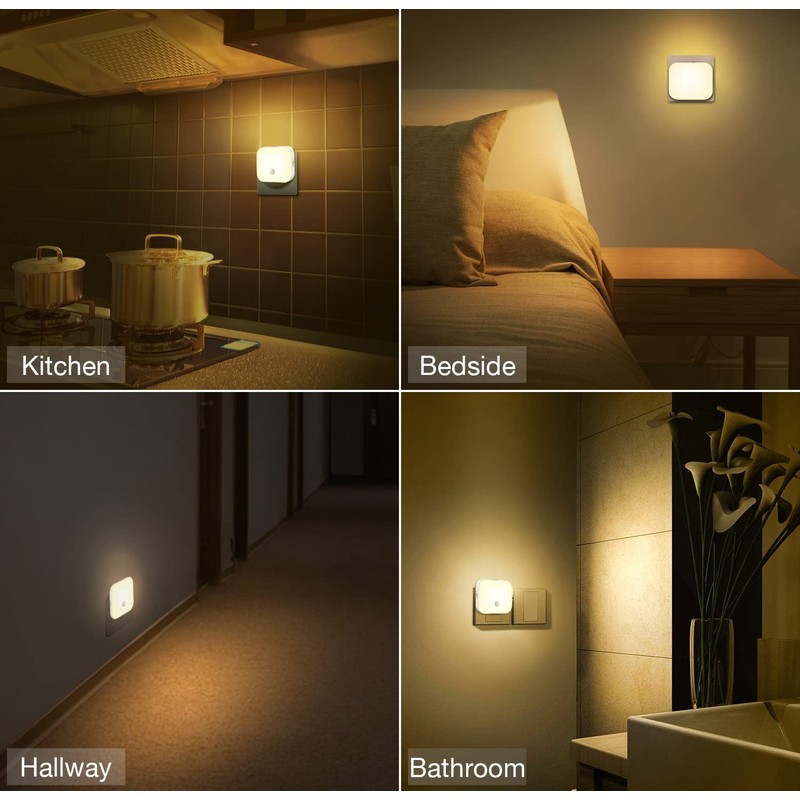 mohigher Night Light with Motion Sensor, LED Night Light Socket