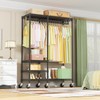 Ulif F4R Heavy Duty Clothes Rack（With Lockable Wheels ） Rolling