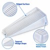 4-Pack Transparent Furniture Leveling Shims for Uneven Tables – Cut-to-Fit