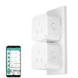 XENON Smart Plug, Wi-Fi Enabled, Voice Control - 2 Pack, Alexa, Google Home Compatible, Energy Monitoring, Timer Function, App Remote Control, No Hub Required, Family Sharing, WiFi Power Plugs