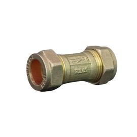 15mm Brass Single Check Valve WRAS Approved Compression Fitting Non Return Valve one Way Isolation Valve DZR - Hanicks