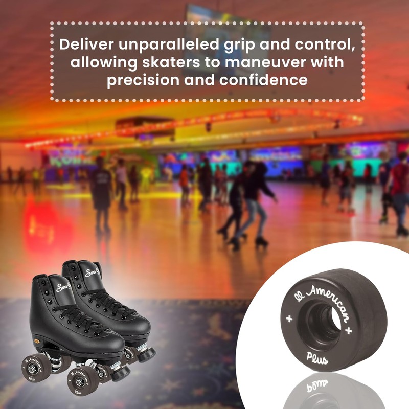 Sure-Grip All American Plus Indoor Black Wheels - Made of