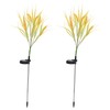 2pcs Solar Wheat Ear Lights IP44 Waterproof Wheat Ear LED