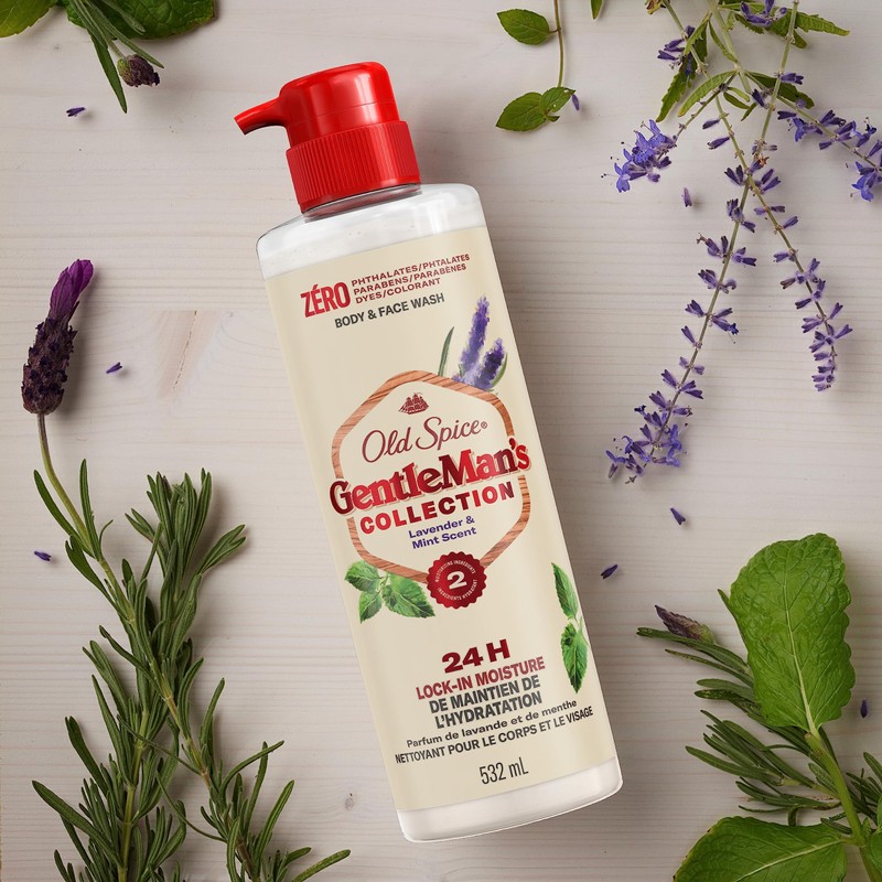 Old Spice Men's Body Wash GentleMan's Blend Lavender and Mint,