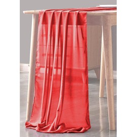 Backdrop King Inc, Chiffon Table Runner for Wedding, Decorations for Birthday Parties, Banquets, Engagements, Sheer (Salmon, 14" X 144" Inches)