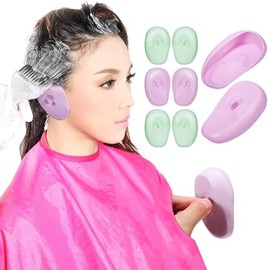 FOMIYES Cubiertas De Silicona Para OíDos Para TeñIr El Cabello - 4 Pares Reutilizables Protectores Para SalóN Y Uso En Casa Antideslizantes Y CóModos Para Secadora Y Ducha