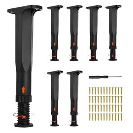 8 Pcs Patas para Cama, Patas para Muebles, Patas para Muebles Ajustables, 20-37cm Patas para Mesa de Altura Ajustable, para Sofá,Cama,Armario,Soporte 
