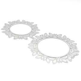 KSCRAFT 2025 March Spring Metal Cutting Dies Stencils for DIY Scrapbooking Decorative Embossing DIY Paper Card (Leaf Doily)