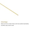 MECCANIXITY 0.4mm x 400mm, Brass Round Wire, Solid Brass Wire,