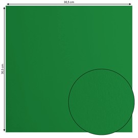 Florence Cardstock Smooth - Coloured Card Making Supplies 12 x 12 inch - Green - 20 Sheets - Coloured Paper for Scrapbooking, Card Making, Die Cutting and Paper Crafts - 216 GSM - Broccoli