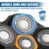 2PCS Magnetic 6 Blade Head Shaver Replacement Heads for DOAO