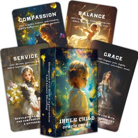 GZXINKE Inner Child Oracle Deck, Healing Oracle Cards for Beginners, Self Love Oracle Deck, and Emotional Growth Oracle Cards, A Spiritual Deck and Guided Meditation for Personal Transformation