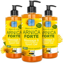 Arnica Extra Strong Muscle and Joint Massage Gel Soothing Anti-Stretch Marks Sports Relief Gel for Athletes Tired Legs Varicose Value Pack 3 x 200 ml 600 ml