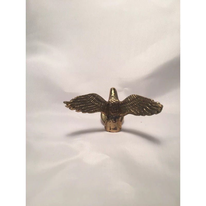Vintage 3" Small Solid Brass Soaring Flying Eagle Figurine Statue