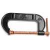 Pony 5" Carriage C-Clamp 2-1/2" Depth Copper Plated Screw Handle