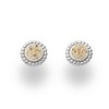 DUR O4909 Women's Stud Earrings in Silver Sand Design Width