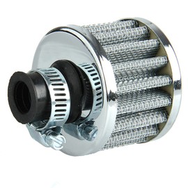 Mintice 12mm Mini Sliver Universal Car Motor Cone Cold Clean Air Intake Filter Turbo Vent Vehicle