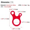 Azarxis Aluminum Guyline Tensioner Guy Rope Adjuster Wind Cord Buckle