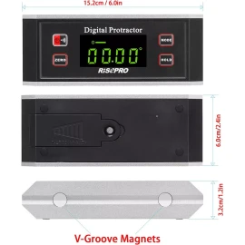 Risepro  Inclinometro Risepro Digital Angulo Magnetico 0-360 82413b