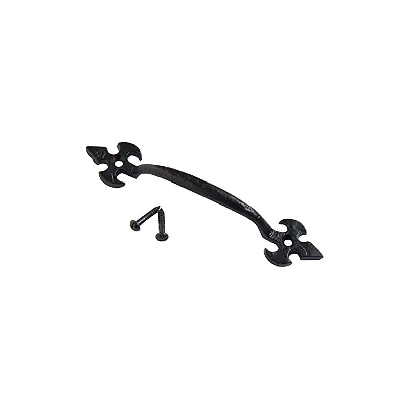 Merriway® BH01794 Fleur-de-Lys Design Pull Cupboard Cabinet Door Handle, 177mm