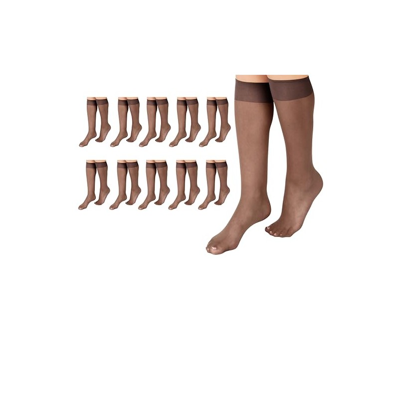 L'eggs womens Everyday Women's Nylon Knee Highs Sheer Toe -