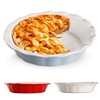 Muldale 9 Inch Pie Dish Ceramic - 23cm Crumble Dish