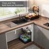 CICUFY Metal Under Sink Organizer,2-Tier Double Sliding Under Sink Storage
