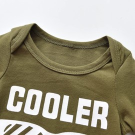 Velopvice Newborn Infant Baby Boy Clothes Long Sleeve Romper Pants and Hat Outfits Set (Black,Newborn)