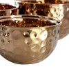 Megachef Hammered Bubble Texture 5 Piece Stainless Steel Serving Bowl