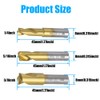 Yakamoz 3PCS Titanium Spot Weld Cutter Kit Set HSS CO