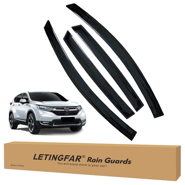 LETINGFAR LETINGFAR Window Visors Rain Guards for Honda CRV 2012