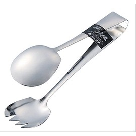 Takagi Takagi Stainless Steel Salad Tongs, Made in Japan, Easy to Clean Stainless Steel, Silver, Salad Serving Kitchen Tool, Salad Serving