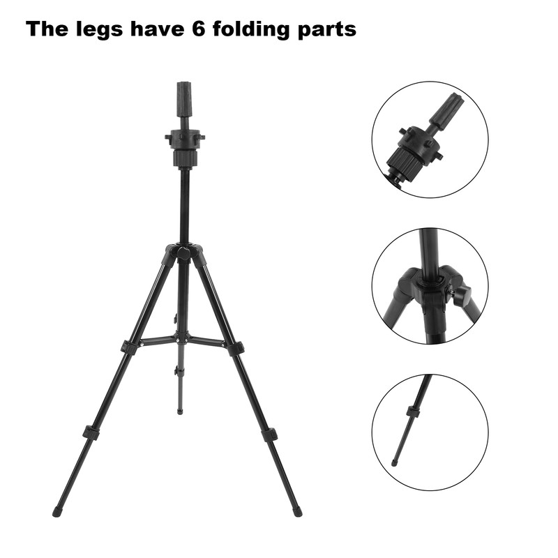 Tripod Wig Head Mold Holder Stand Bracket Aluminum Alloy False