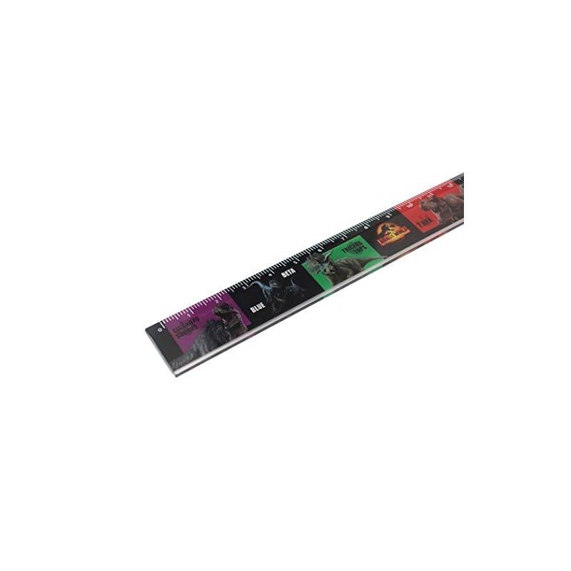 Kamiojapan Jurassic World Ruler Slim 6.7 inches (17 cm) Ruler/New