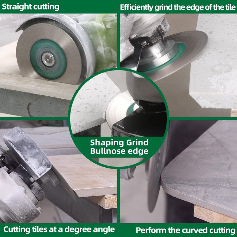 KURSTOL Tile Diamond Saw Blade - 4.5"/115mm Dual-Purpose Diamond Cutting