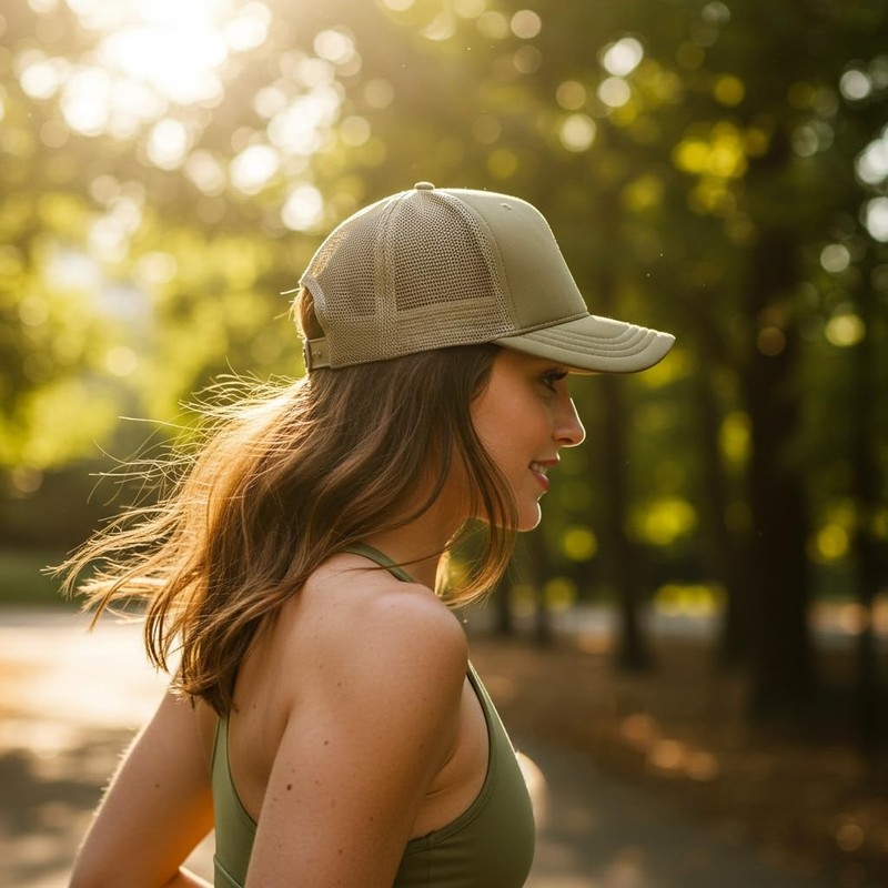 AHLPO Unisex Trucker Cap Mesh Adjustable Baseball Cap Classic Snapback