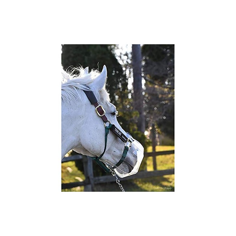 Thinline Flexible Filly Slow Feed Grazing Muzzle - Clear PVC,