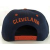 BVE Sports Novelties Cleveland Raised Text Adjustable Snapback Baseball Cap