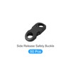 METALLIXITY Side Release Safety Buckle (6mm/0.23") 50Pcs, Plastic Breakaway Buckles